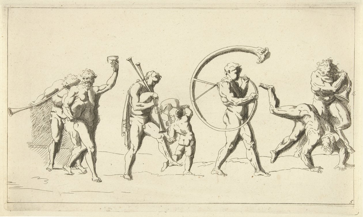 Bacchus triumftog af Franz Ertinger