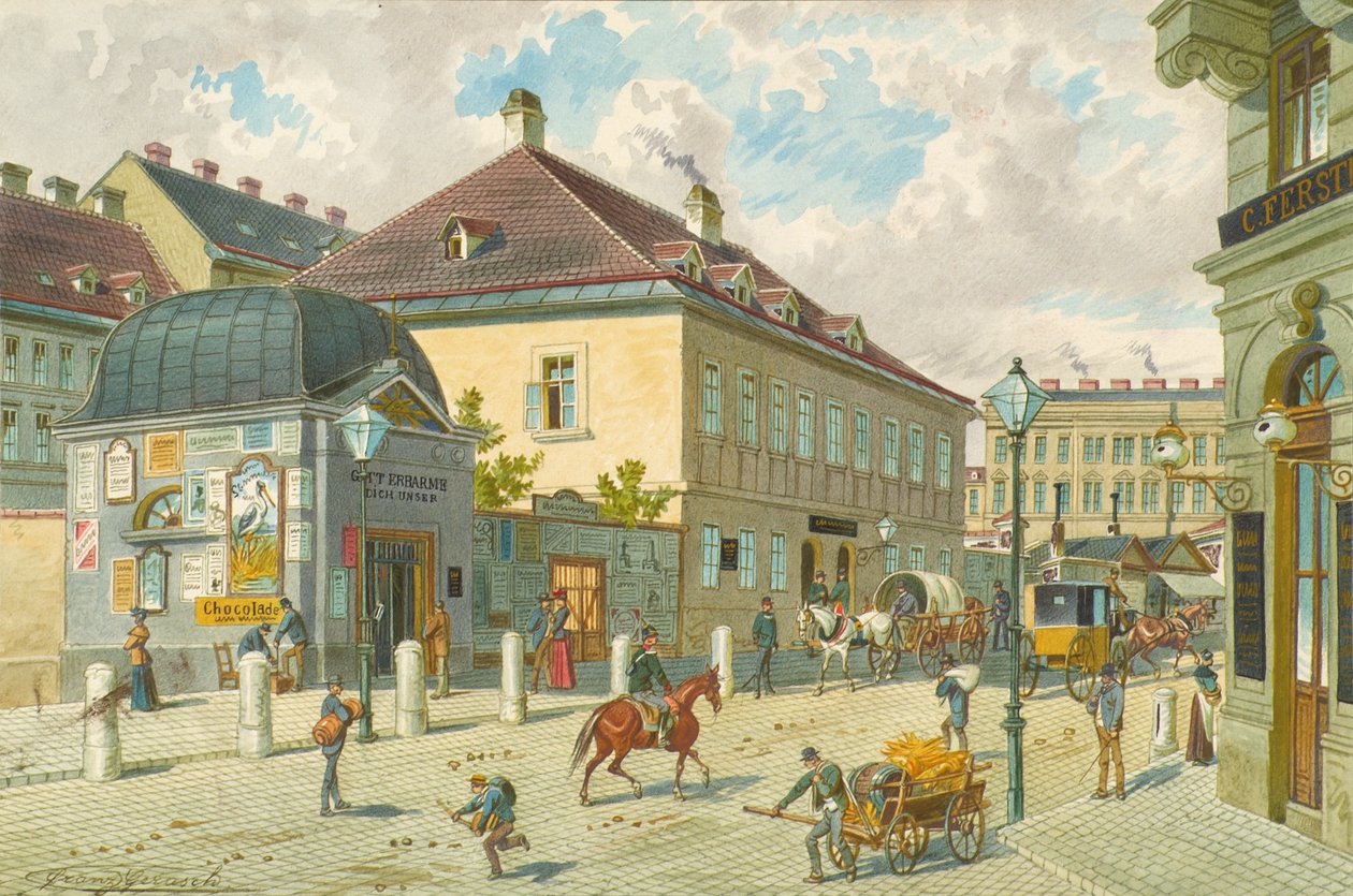 Mariahilfer-linjen i Wien af Franz Gerasch