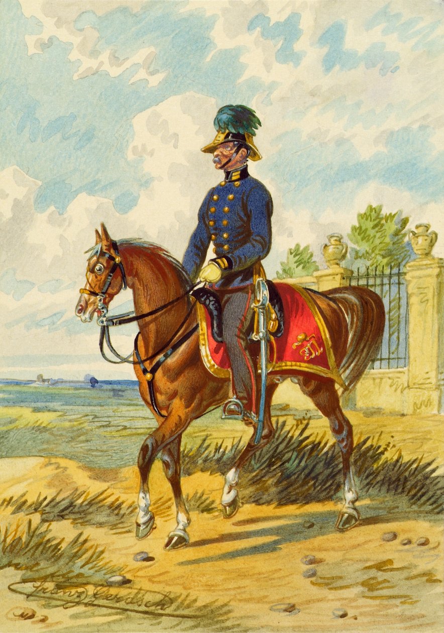 soldat til hest af Franz Gerasch