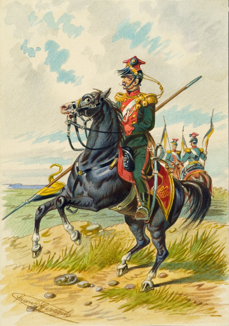 soldat til hest af Franz Gerasch
