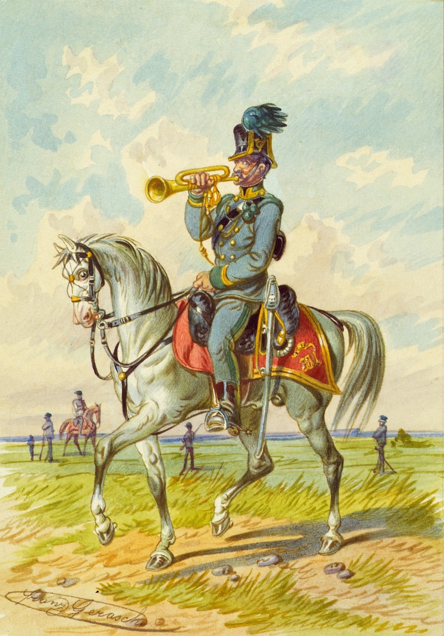 soldat til hest af Franz Gerasch