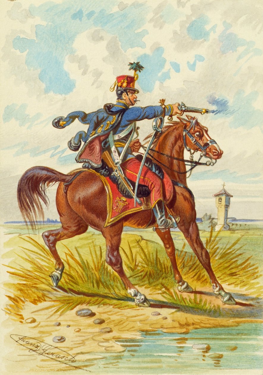 soldat til hest af Franz Gerasch