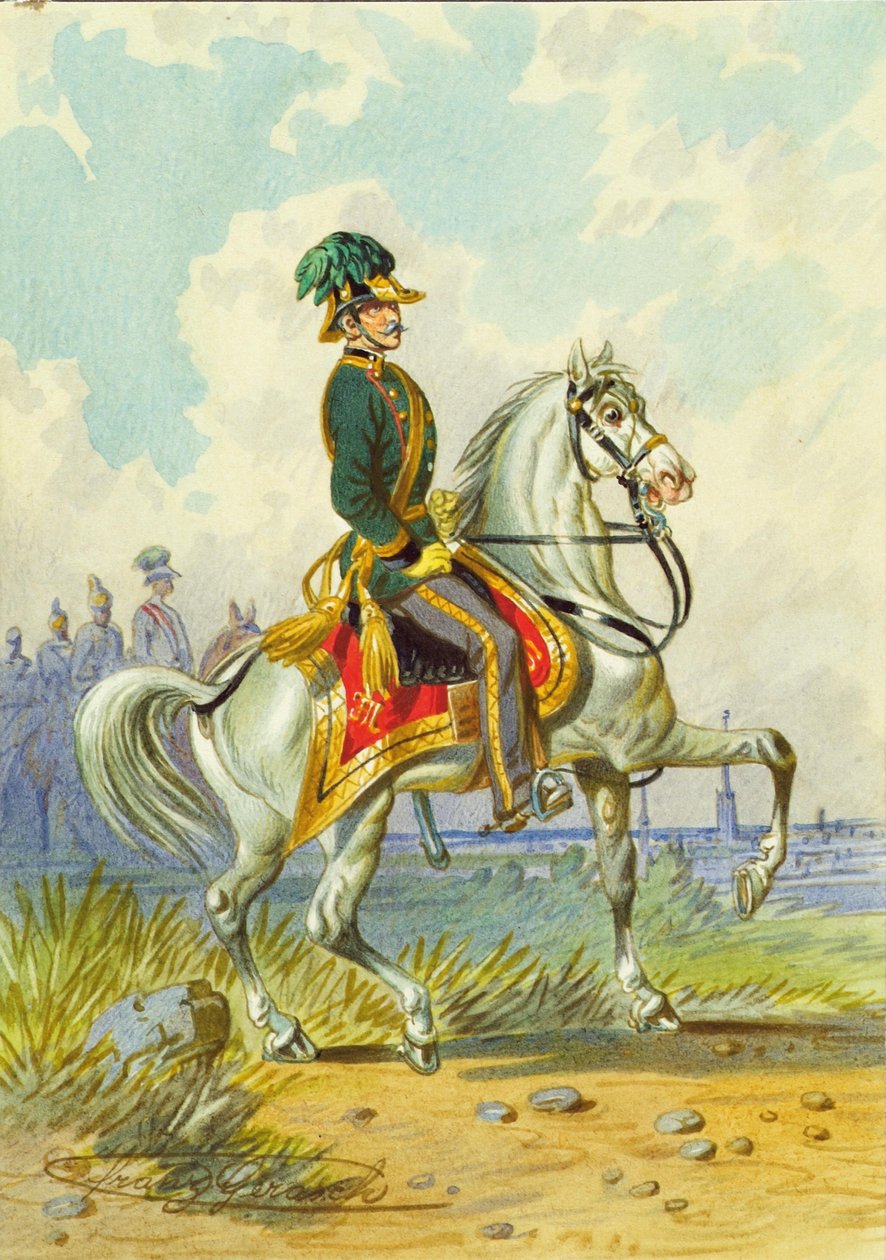 Soldat til hest af Franz Gerasch