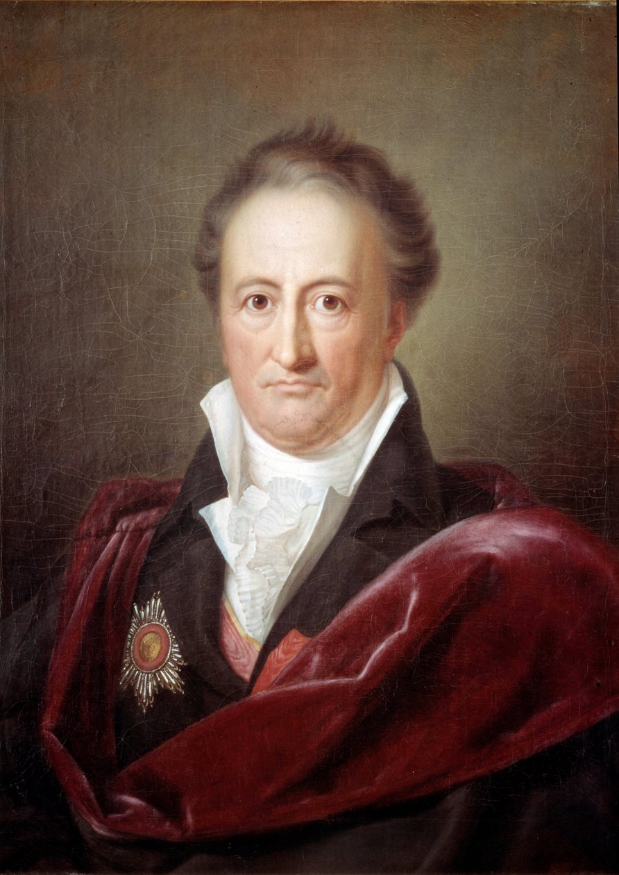 Portræt af Johann Wolfgang Goethe (1749 - 1832), tysk forfatter. Maleri af Franz Van Kugelgen (1772-1820) af Franz Gerhard von Kugelgen