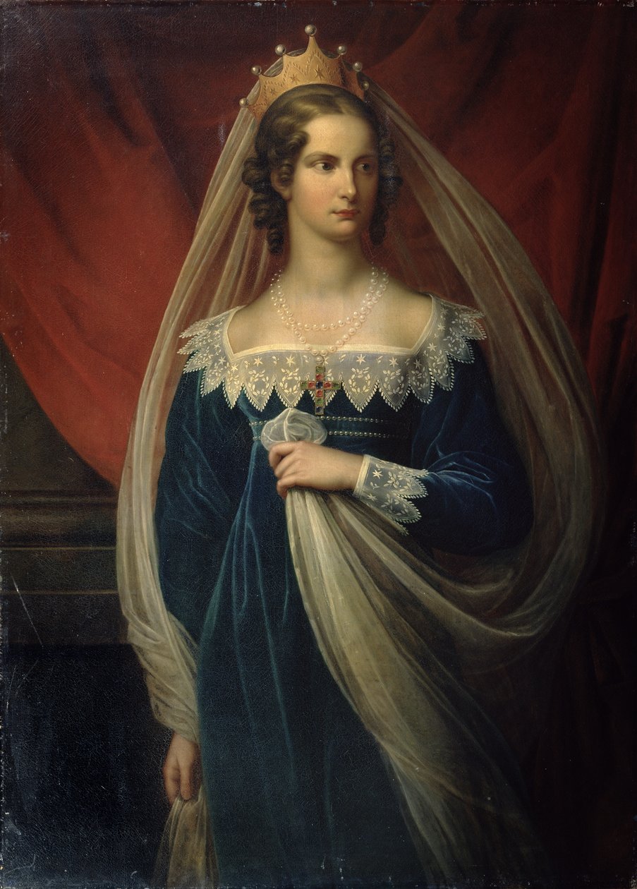 Portræt af prinsesse Charlotte af Preussen, 1817 af Franz Gerhard von Kugelgen