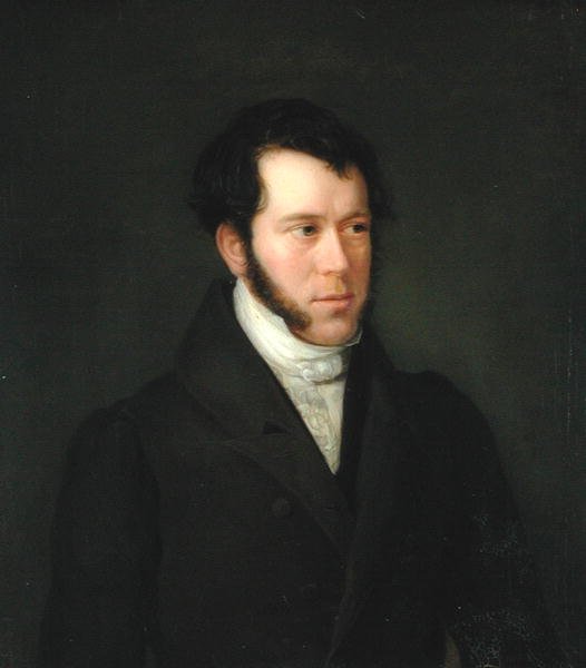 Portræt af Gunther Gensler (1803-84), 1833 af Franz Heesche