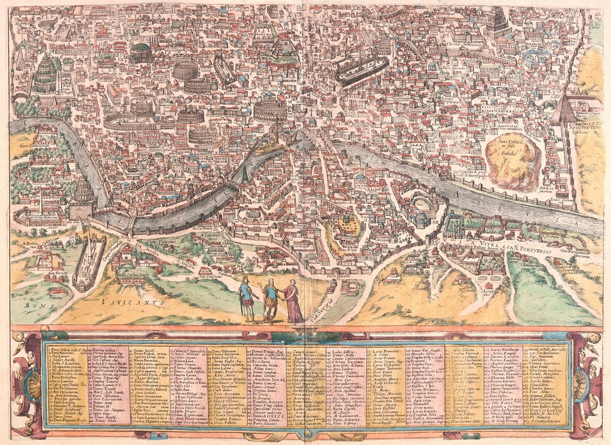 Det gamle Rom, del B, Italien (gravering af Franz Hogenberg