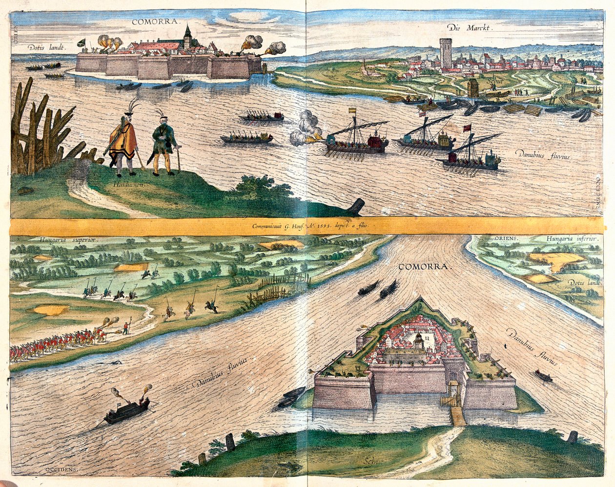 Komarno fæstning, Slovakiet af Franz Hogenberg