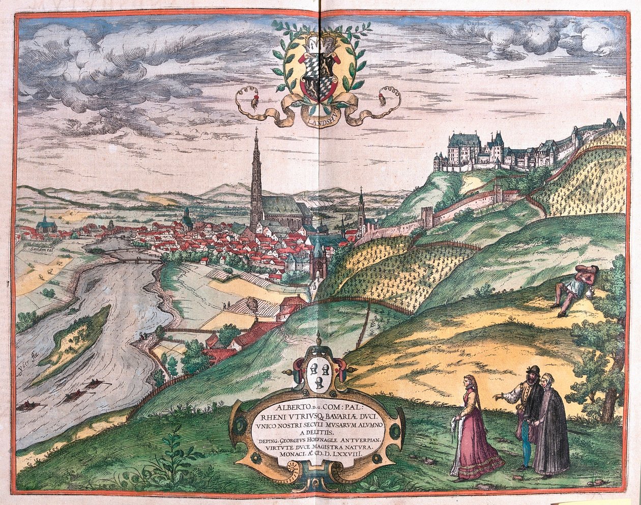 Landshut, Tyskland af Franz Hogenberg