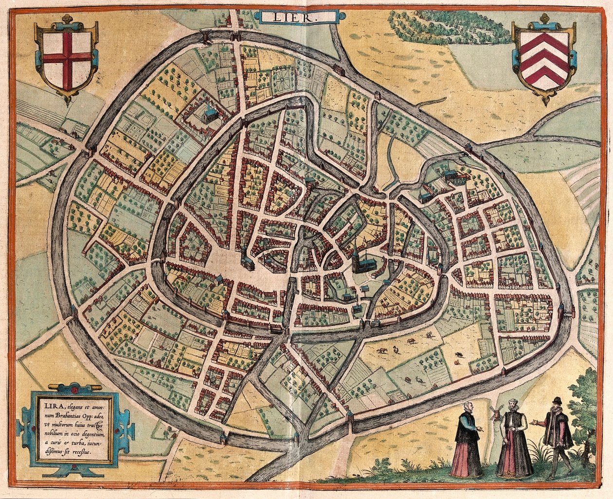 Lier, Belgien (gravering af Franz Hogenberg