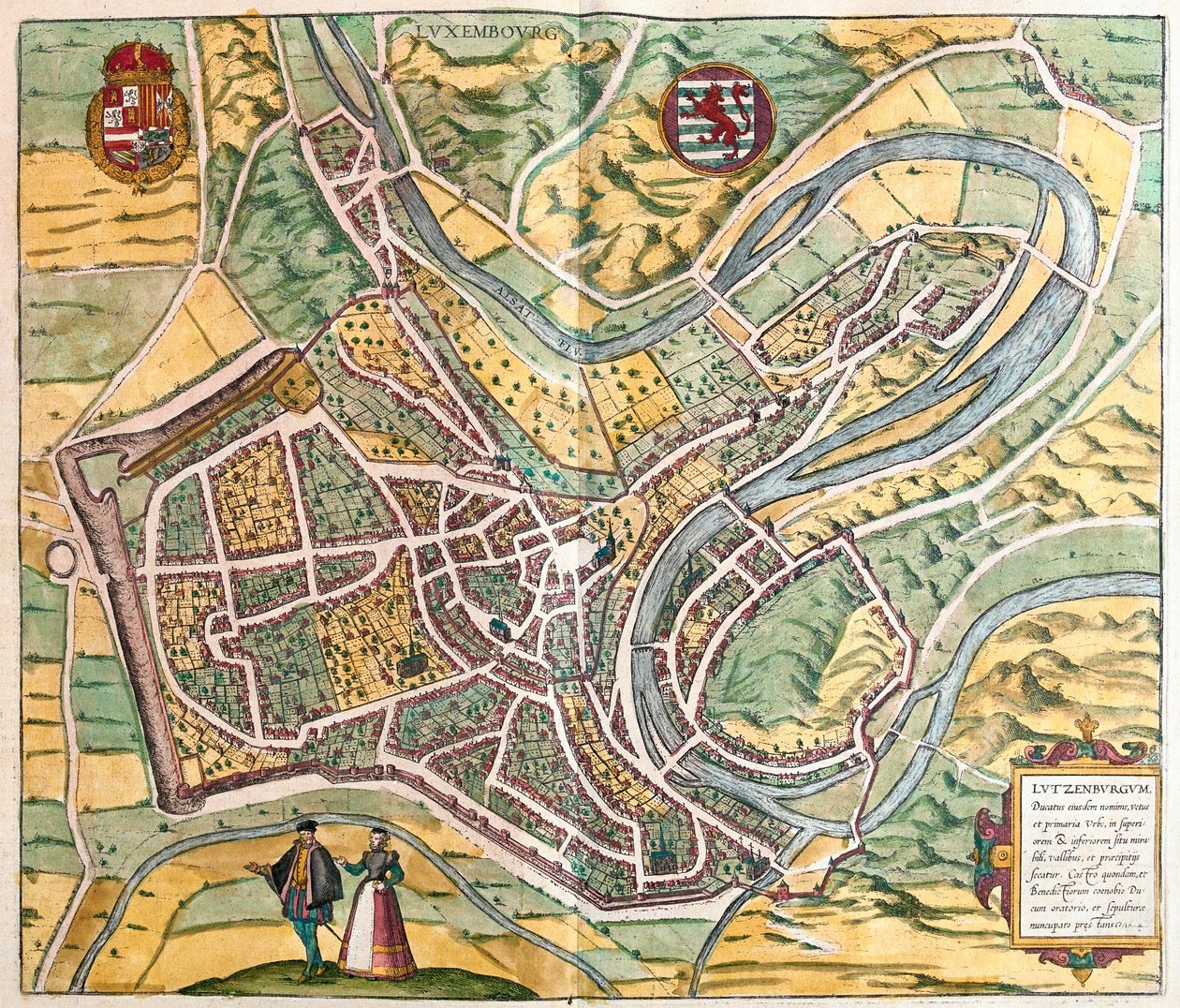 Luxembourg af Franz Hogenberg