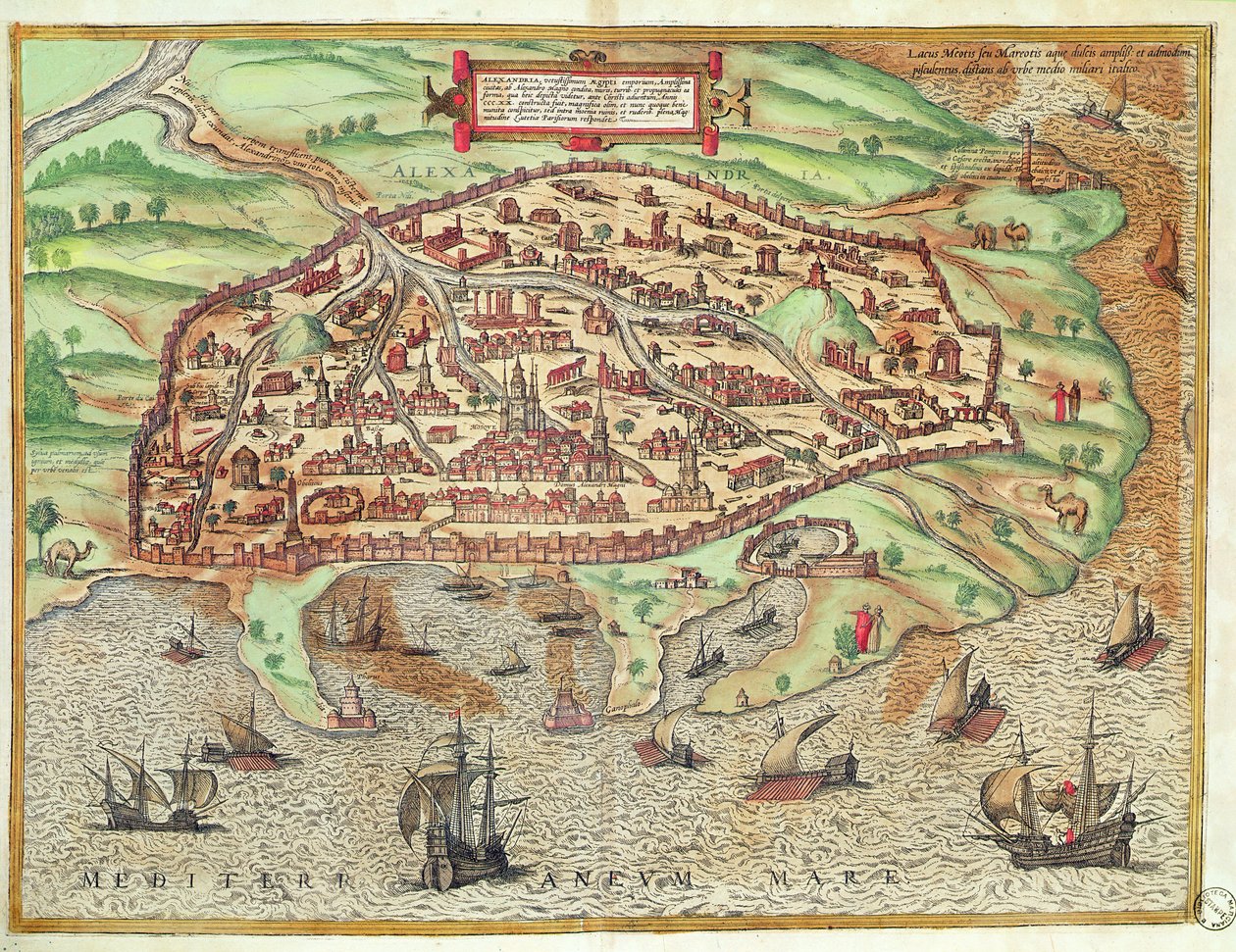 Kort over Alexandria fra 