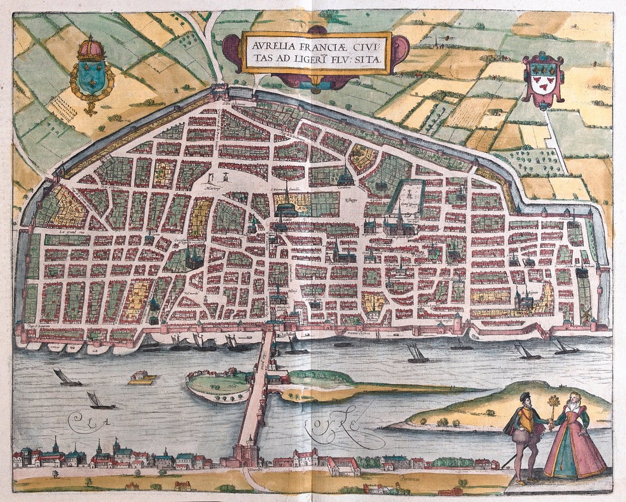 Orleans - Frankrig af Franz Hogenberg