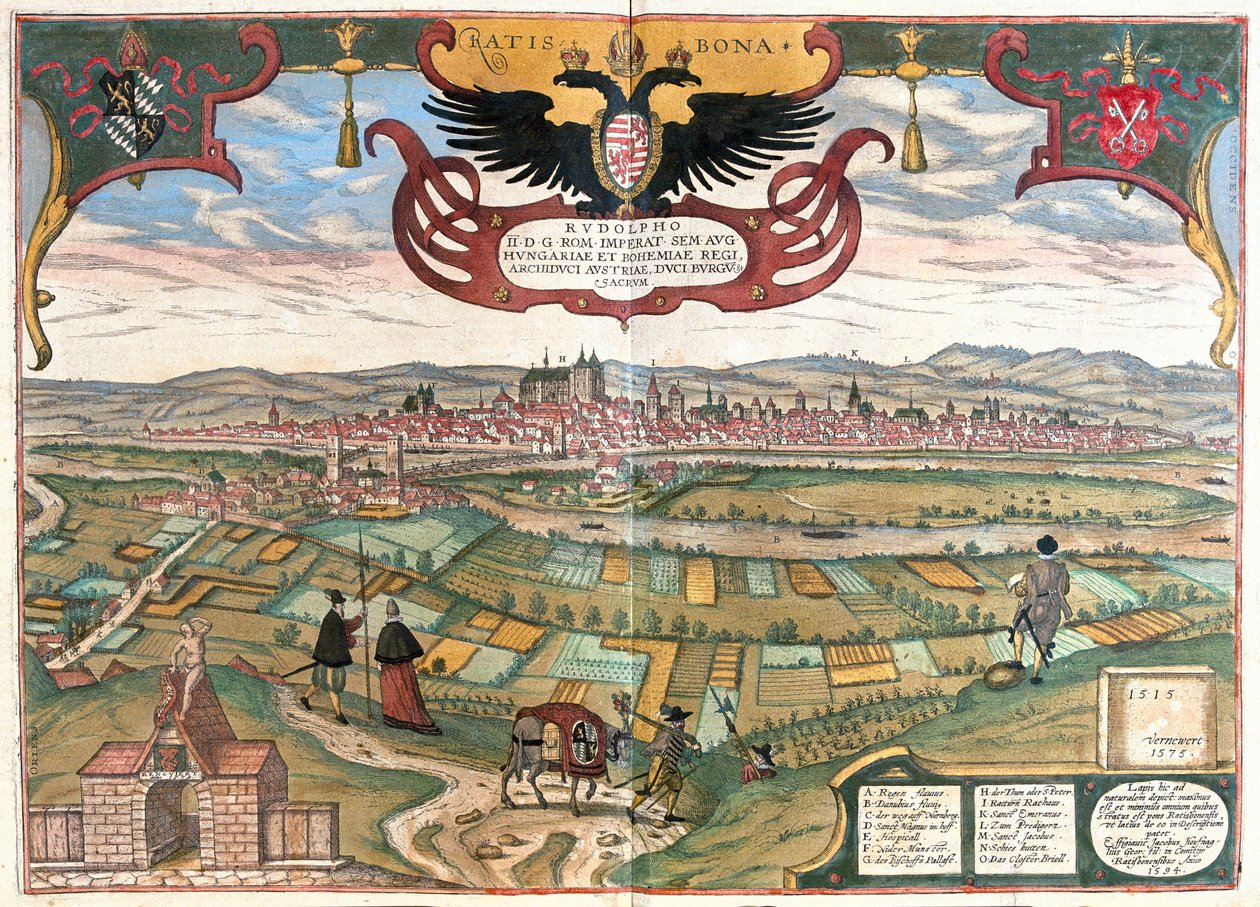Regensburg med kejser Rudolf II
