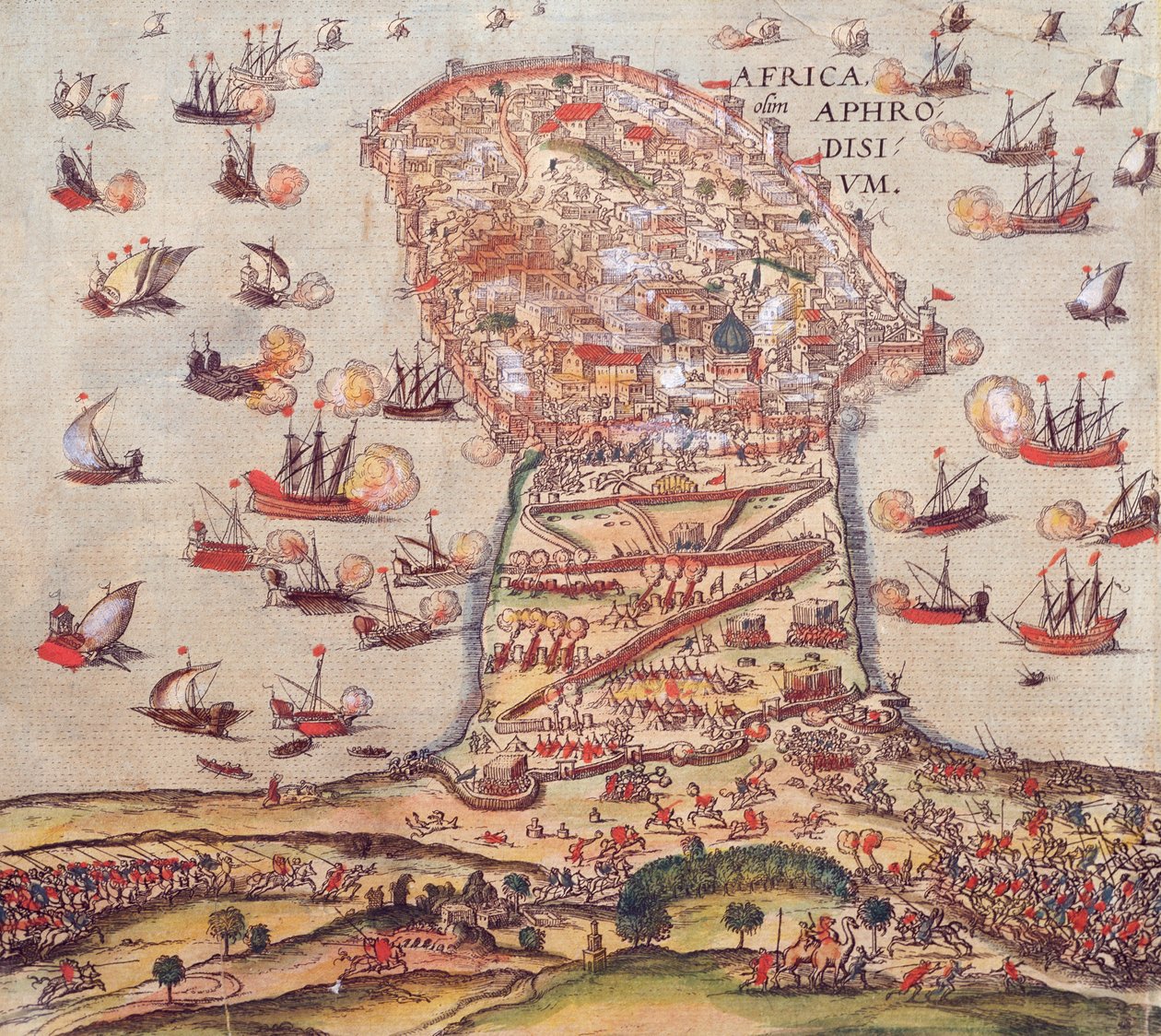 Den osmanniske korsær Khayr al-Din Barbarossa mod Charles V