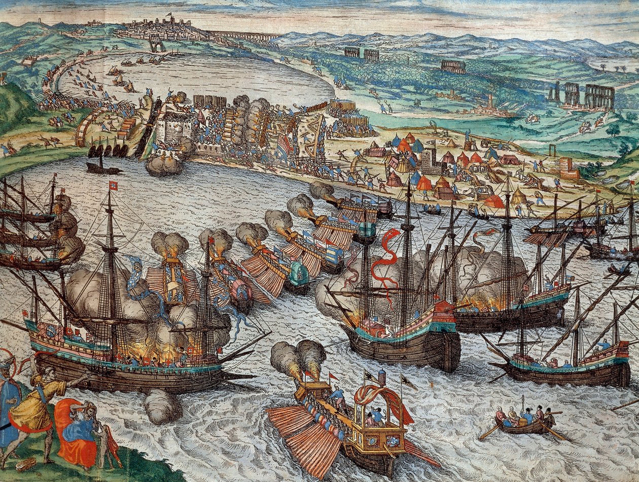 Erobringen af La Goulette og Tunis af Charles V af Franz Hogenberg