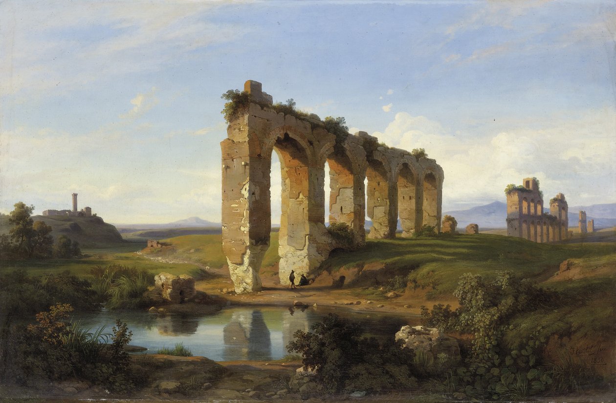 Claudio-akvædukten, 1850 af Franz Jnr Knebel