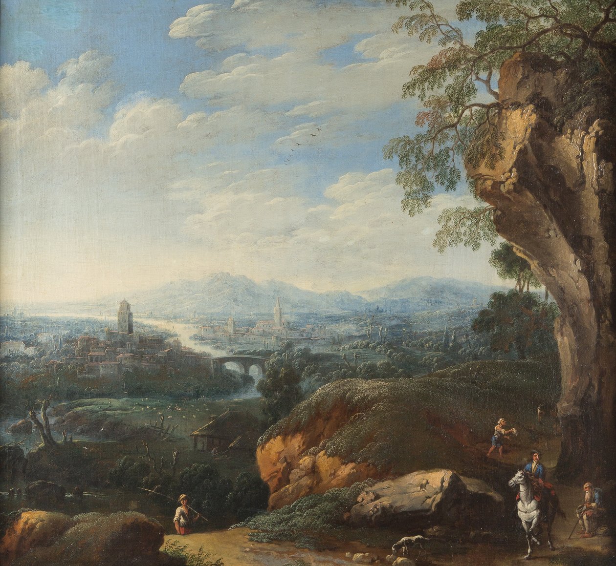 Franz Joachim Beich Sydligt fantasilandskab af Franz Joachim Beich