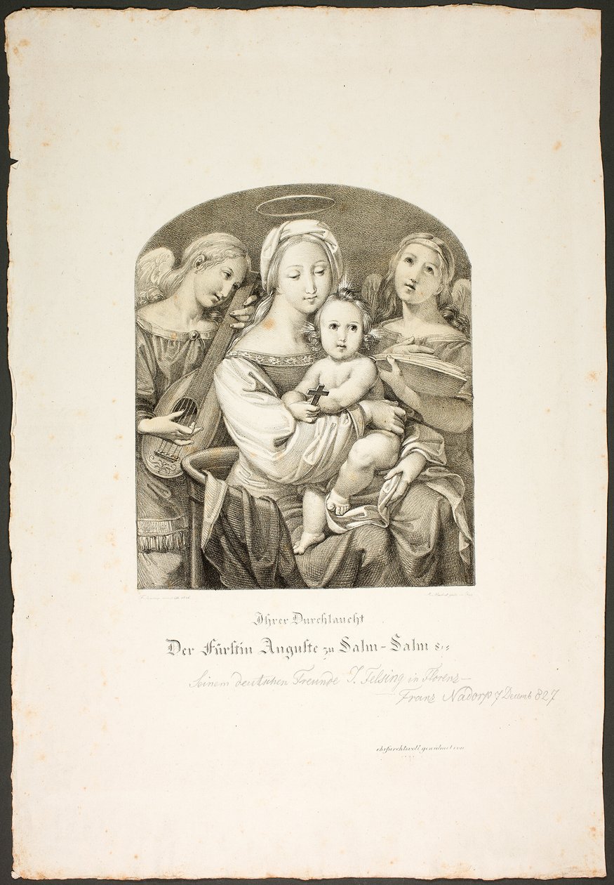 Madonna med Jesusbarnet af Franz Johann Heinrich Nadorp