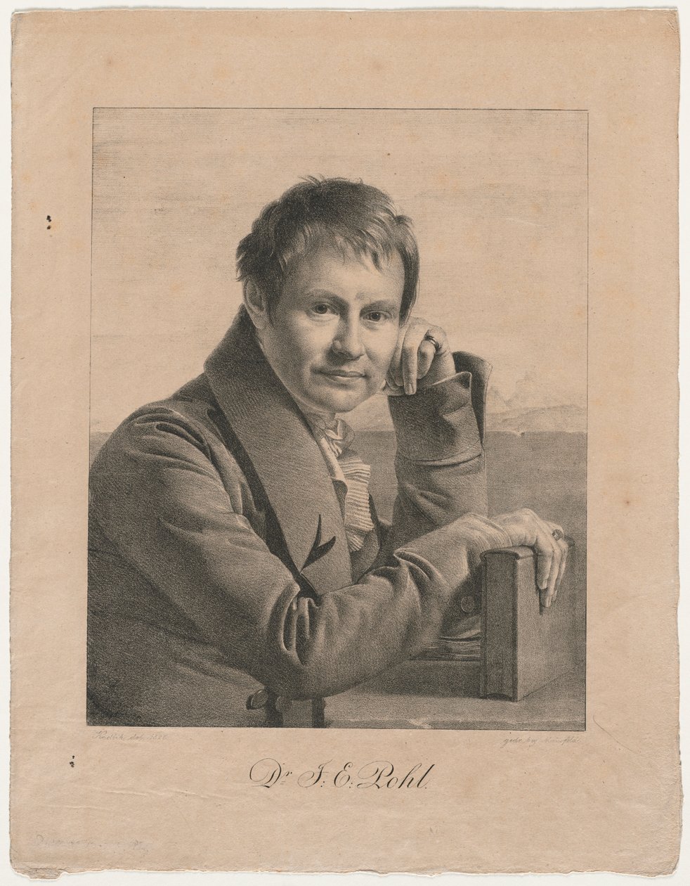 Portræt af Dr. F. E. Pohl af Franz Kadlich