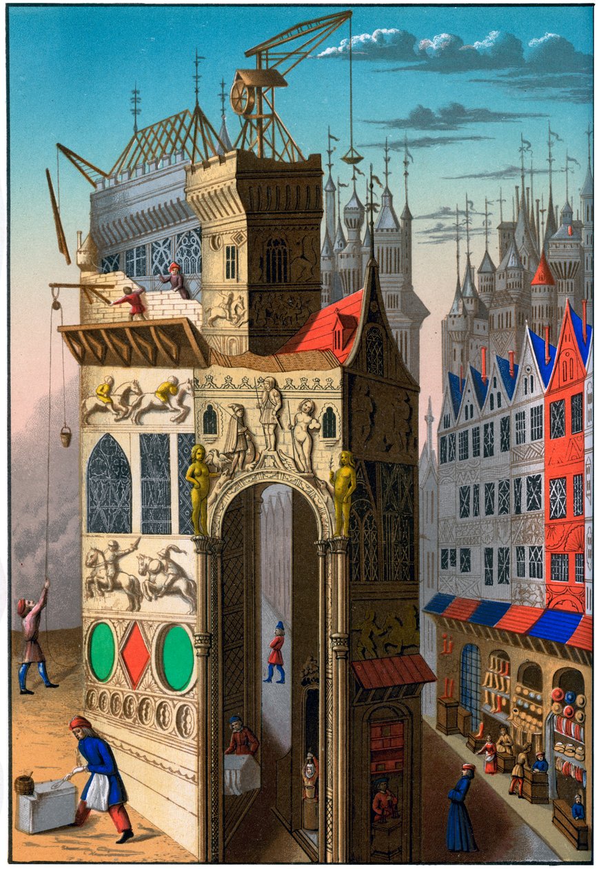 Bygningskonstruktion, Frankrig, 1400-tallet 1849. af Franz Kellerhoven