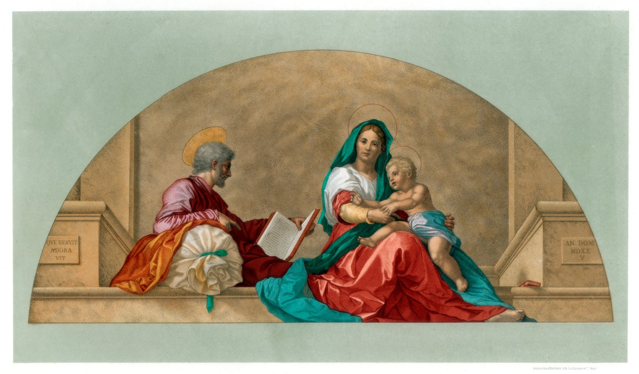 Madonna del Sack Madonna med sækken, 1525 1870 af Franz Kellerhoven
