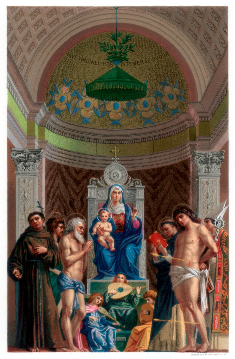 San Giobbe altertavle, c1478 1870 af Franz Kellerhoven