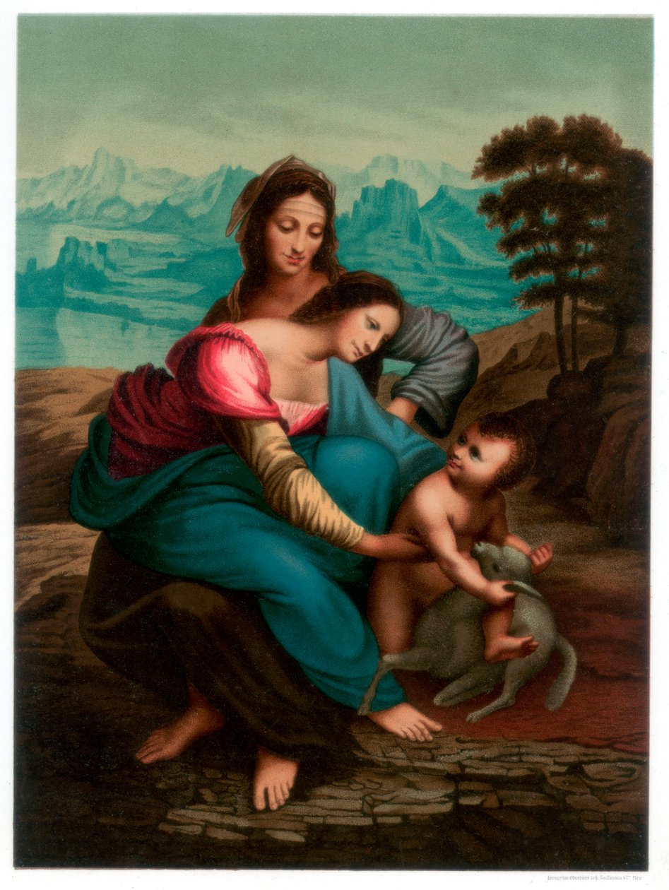 Jomfruen og barnet med den hellige Anne, c1510 1870 af Franz Kellerhoven