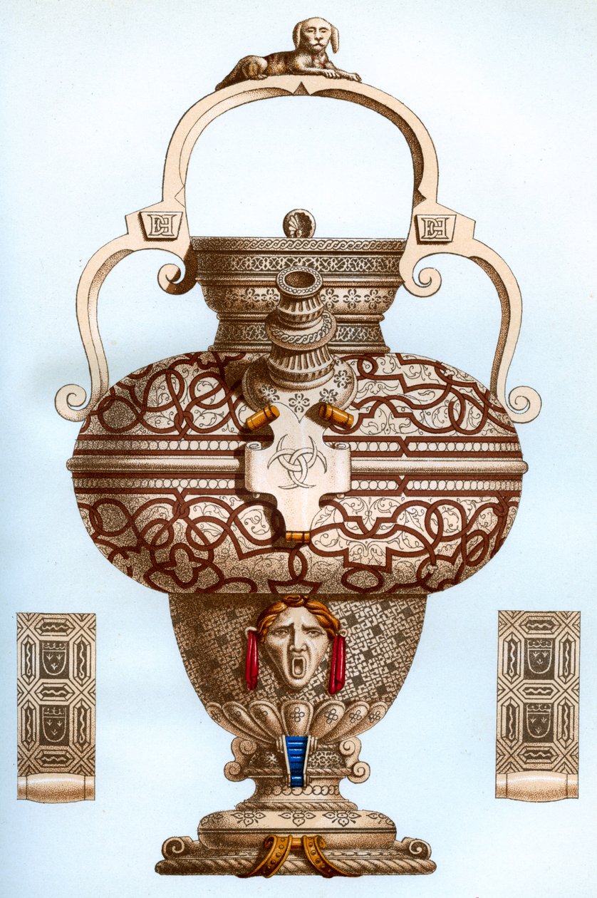 Fartøj fra Henri II ware, 1500-tallet, 1870. af Franz Kellerhoven