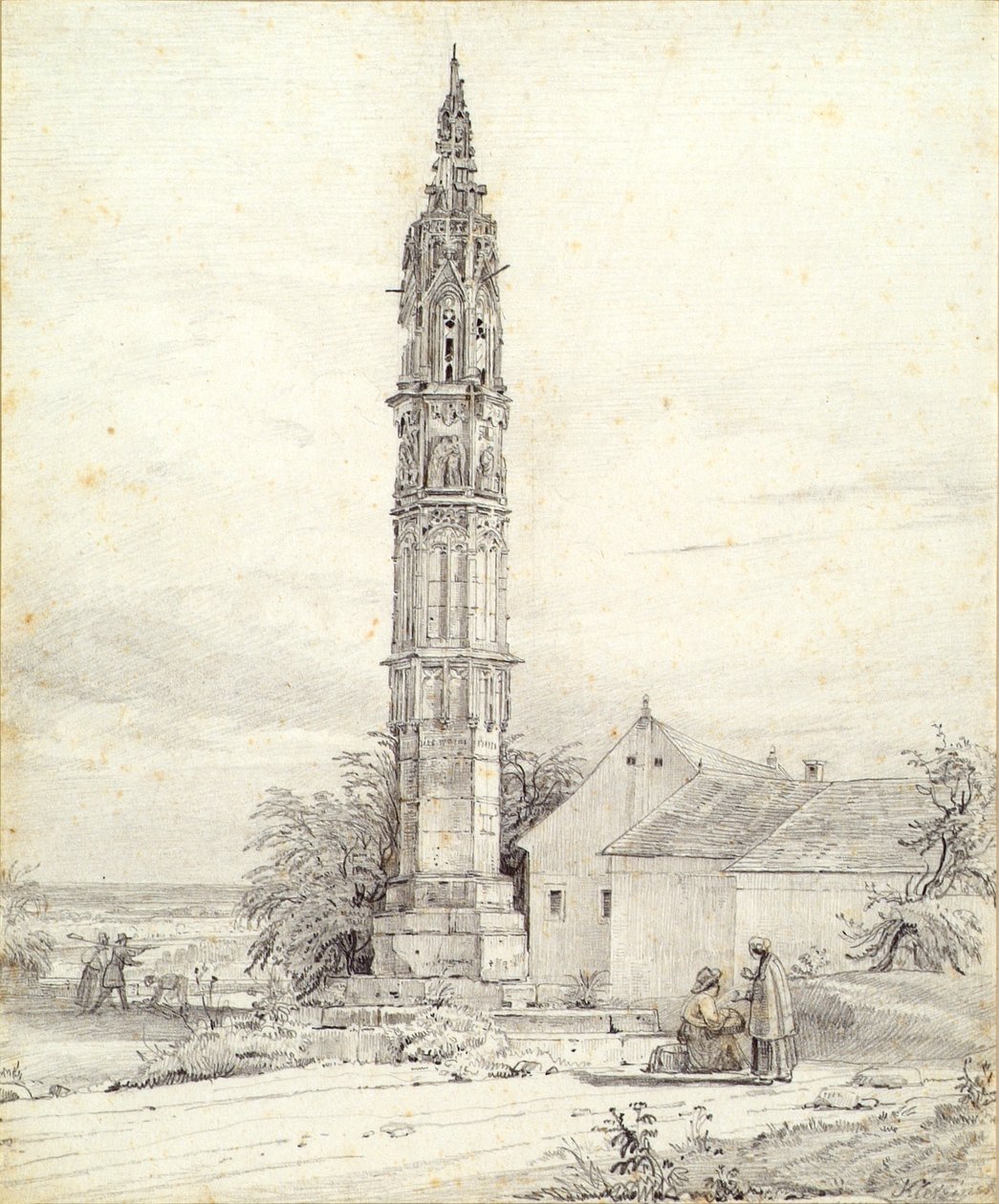 Det "Evige Lys", pestsøjlen, i Klosterneuburg af Franz Kletzinsky