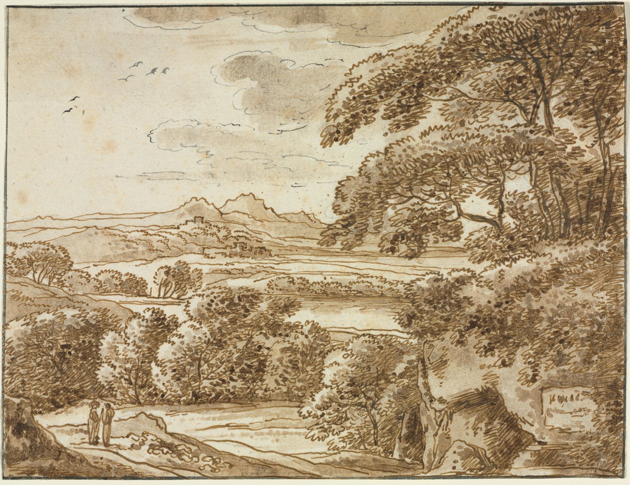Landskab af Franz Kobell