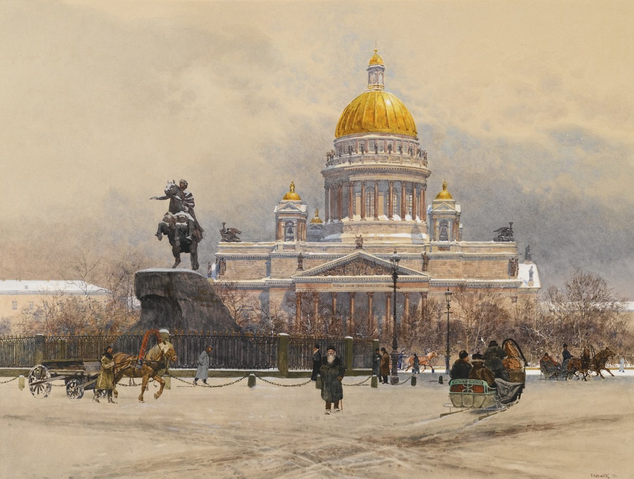 Saint Isaacs Cathedral, 1898 af Franz Kopallik