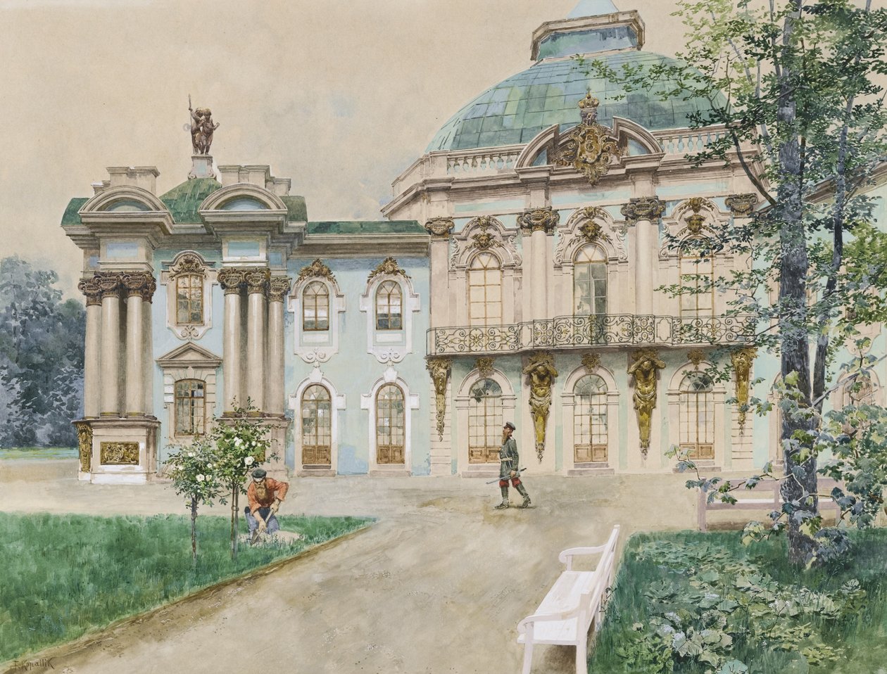 Tsarskoye Selo, 1898 af Franz Kopallik