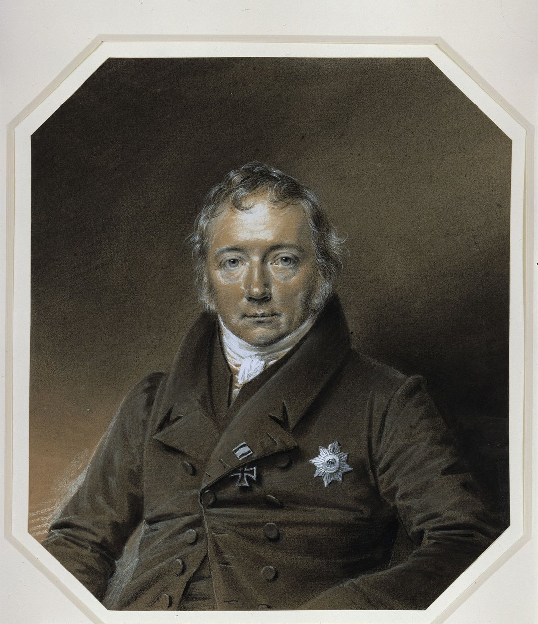Portræt af Friedrich Christian Adolf von Motz af Franz Krüger