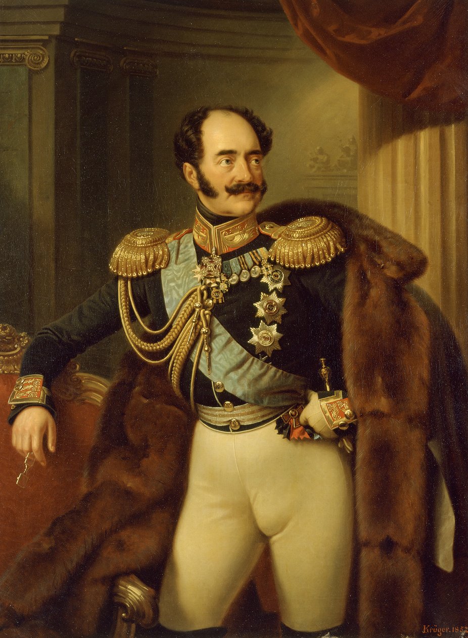 Portræt af grev Adlerberg af Franz Krüger