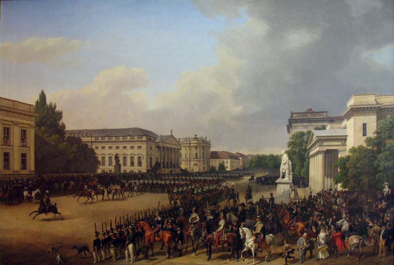 Tysk: Parade på Opernplatz i Berlin Parade på Opernplatz af Franz Krüger