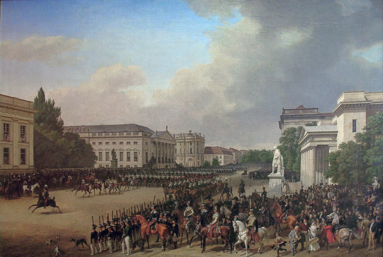 Tysk: Parade på Opernplatz i Berlin Parade på Opernplatz af Franz Krüger