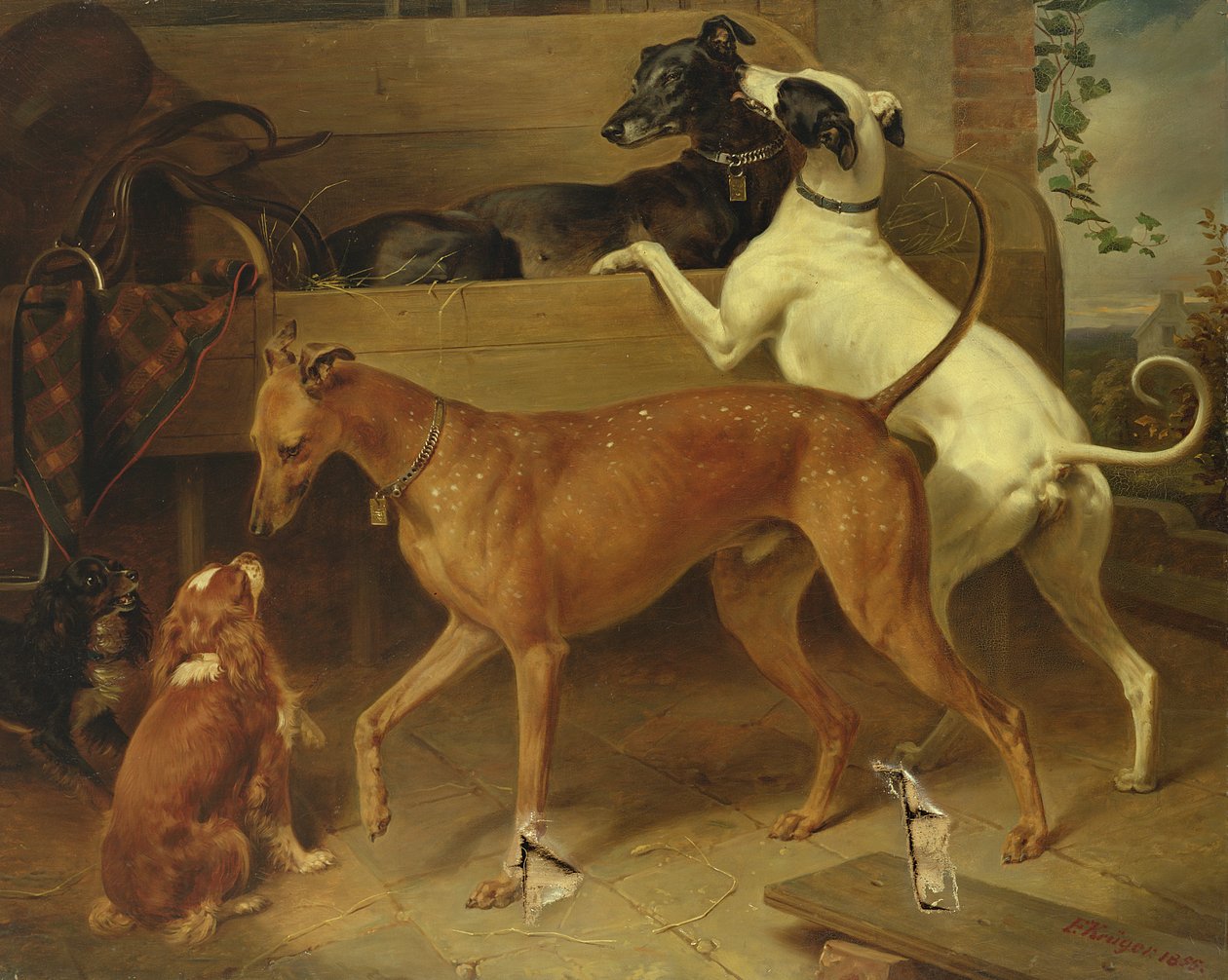 Krugers hunde, 1855 af Franz Krüger