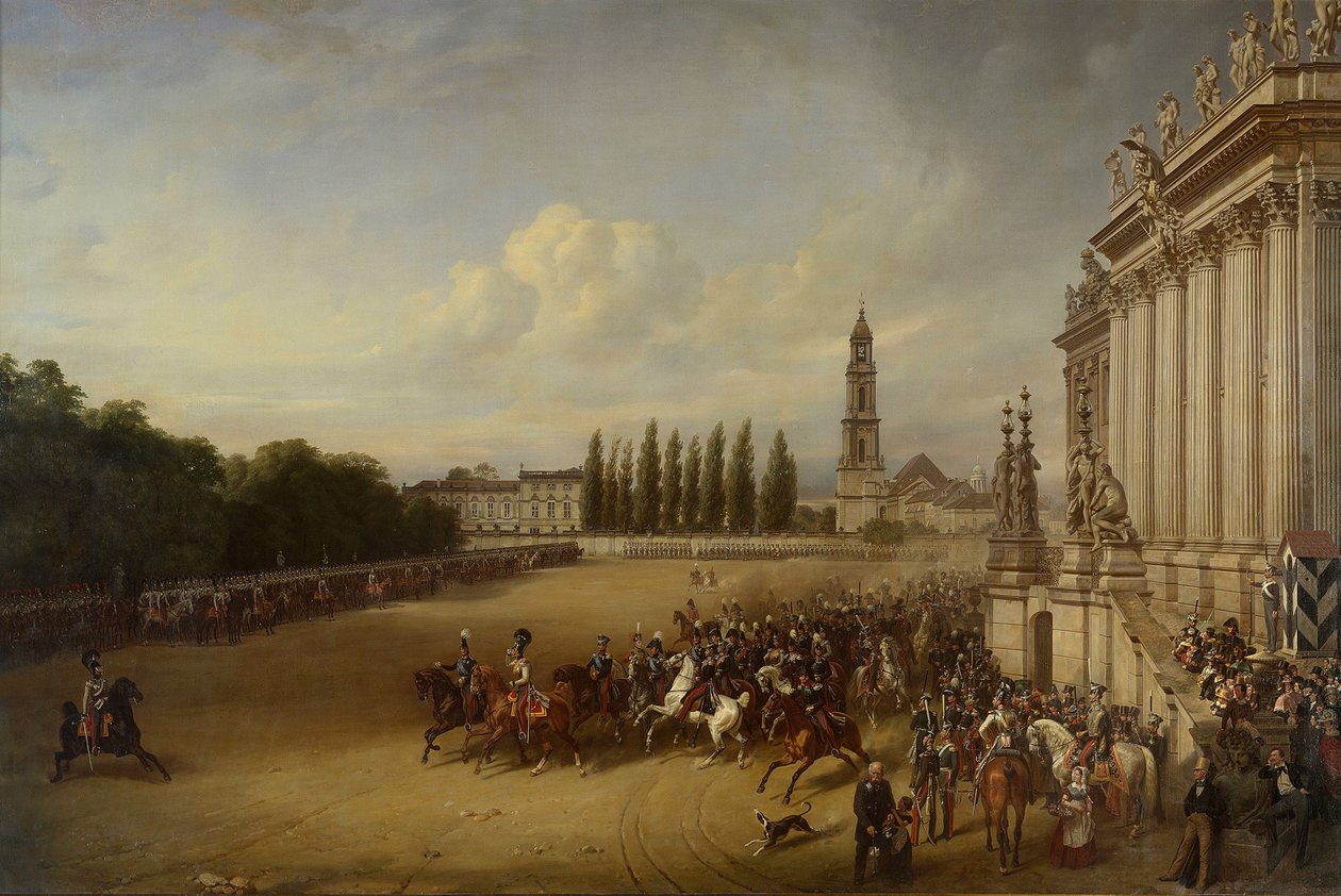 Parade i Potsdam i året 1817 af Franz Krüger