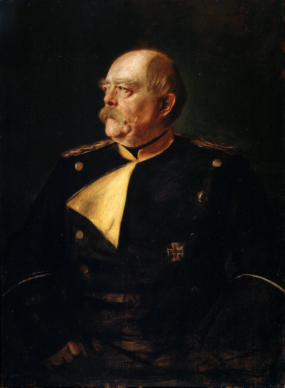 Portræt af kansler Otto von Bismarck i uniform