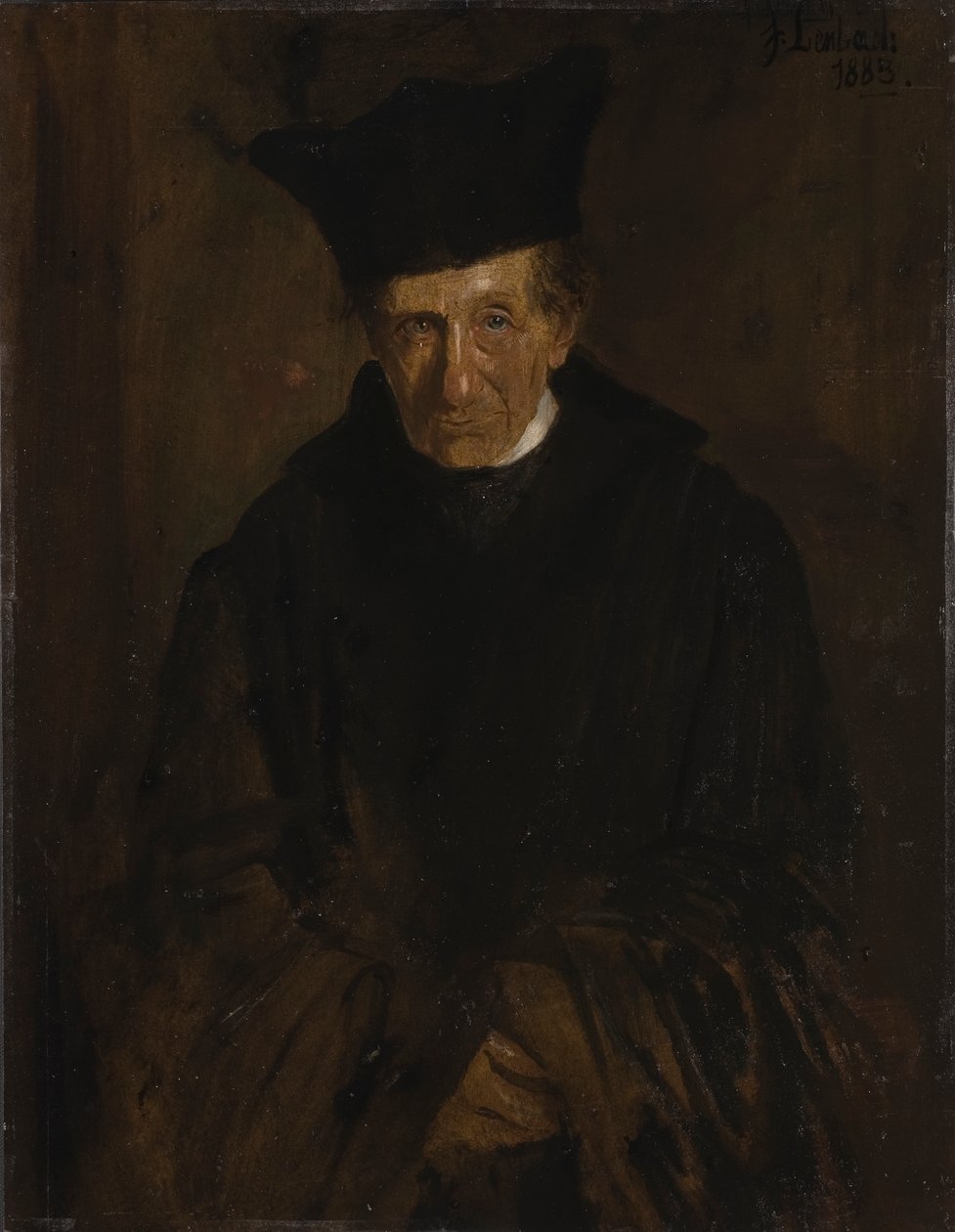 Portræt af Ignaz von Dollinger 1799-1890, 1883. af Franz von Lenbach