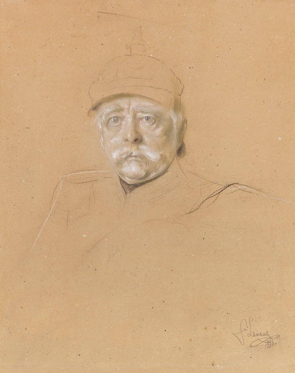 Portræt af Otto von Bismarck 1815-1898, 1894. af Franz von Lenbach