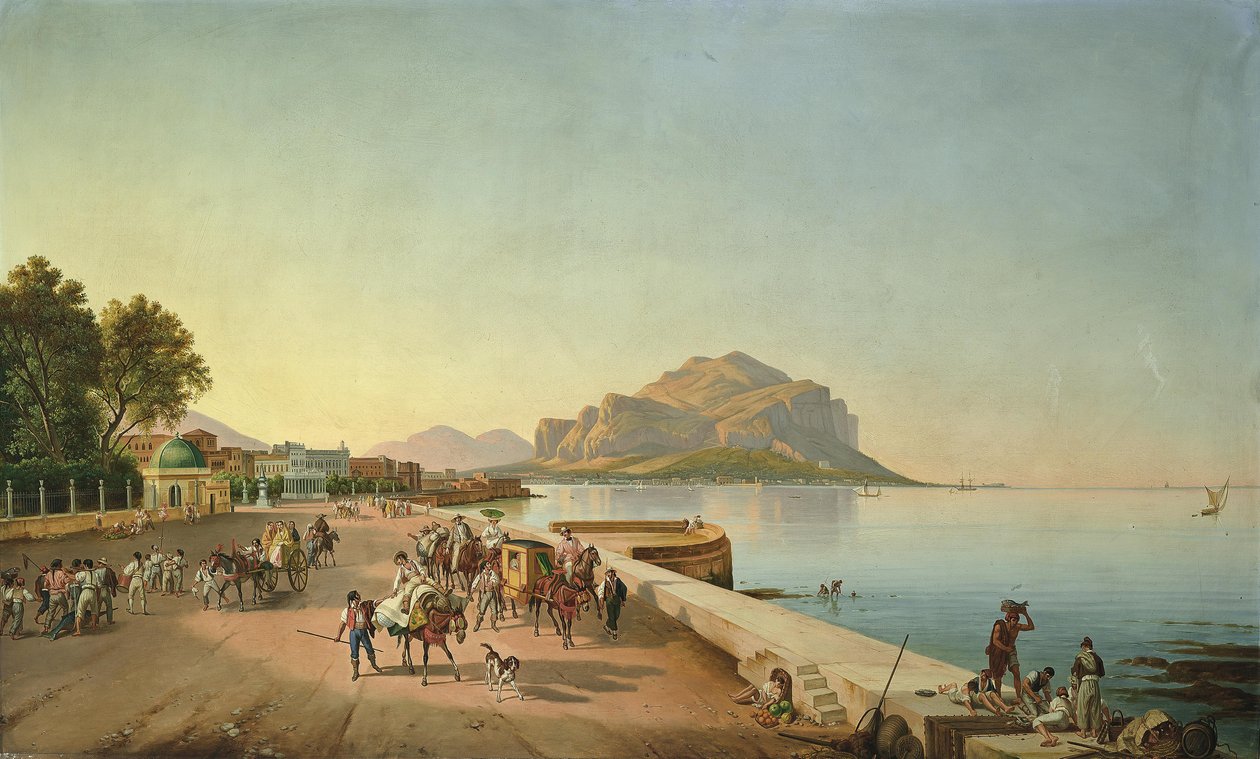 En gåtur i Palermo af Franz Ludwig Catel