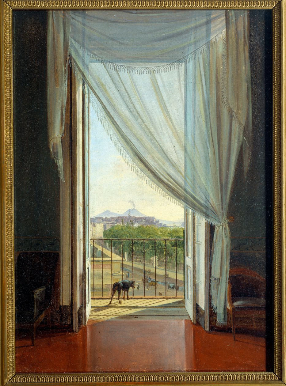 Et vindue i Napoli af Franz Ludwig Catel