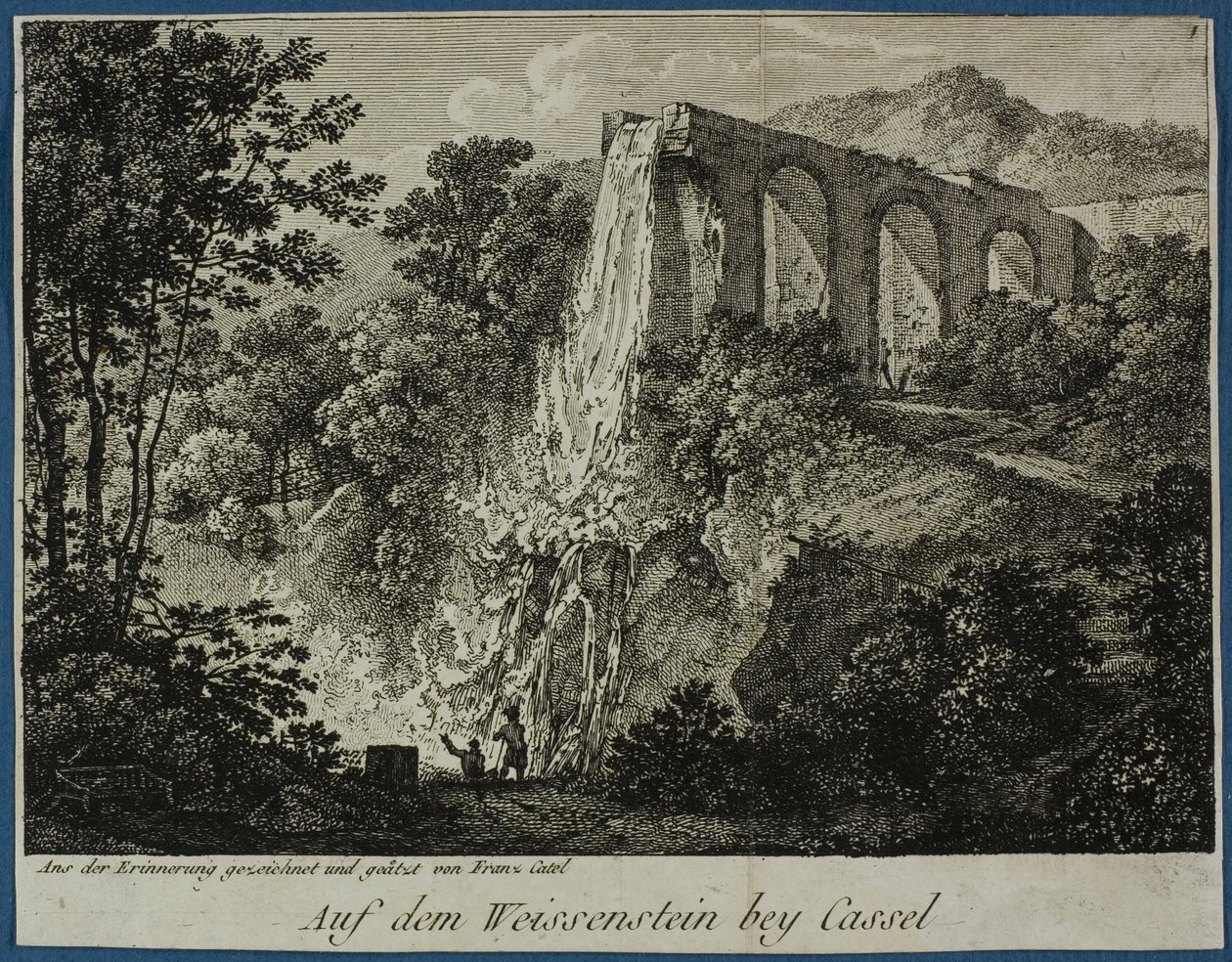 Udsigt over Weissenstein nær Cassel af Franz Ludwig Catel