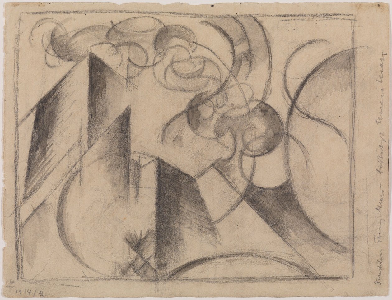 Abstrakt tegning af Franz Marc