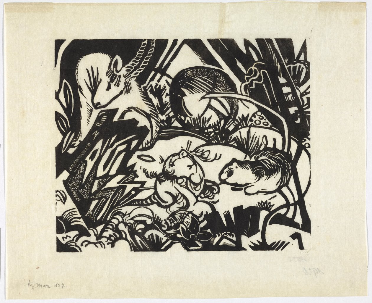 Legende om dyr af Franz Marc