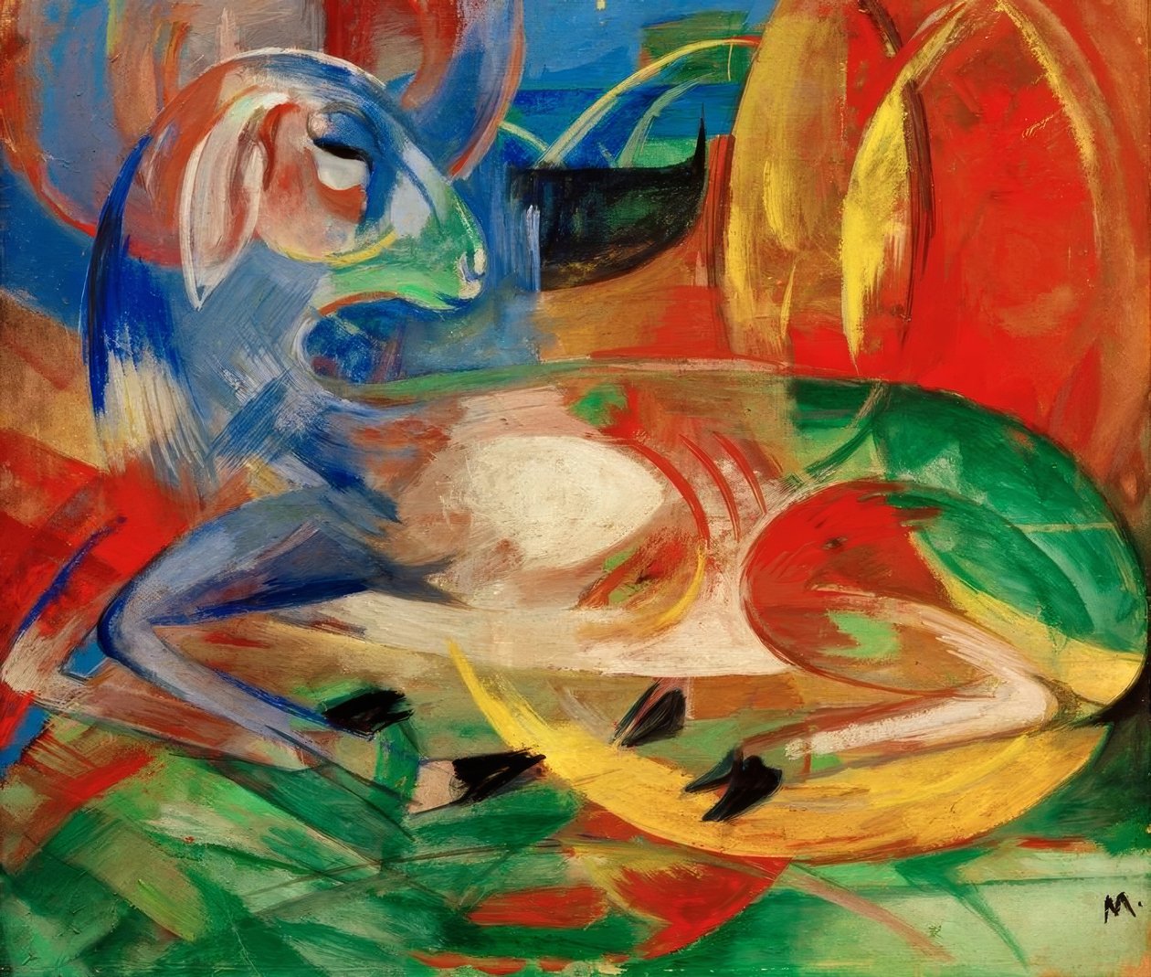 Blåt lam af Franz Marc