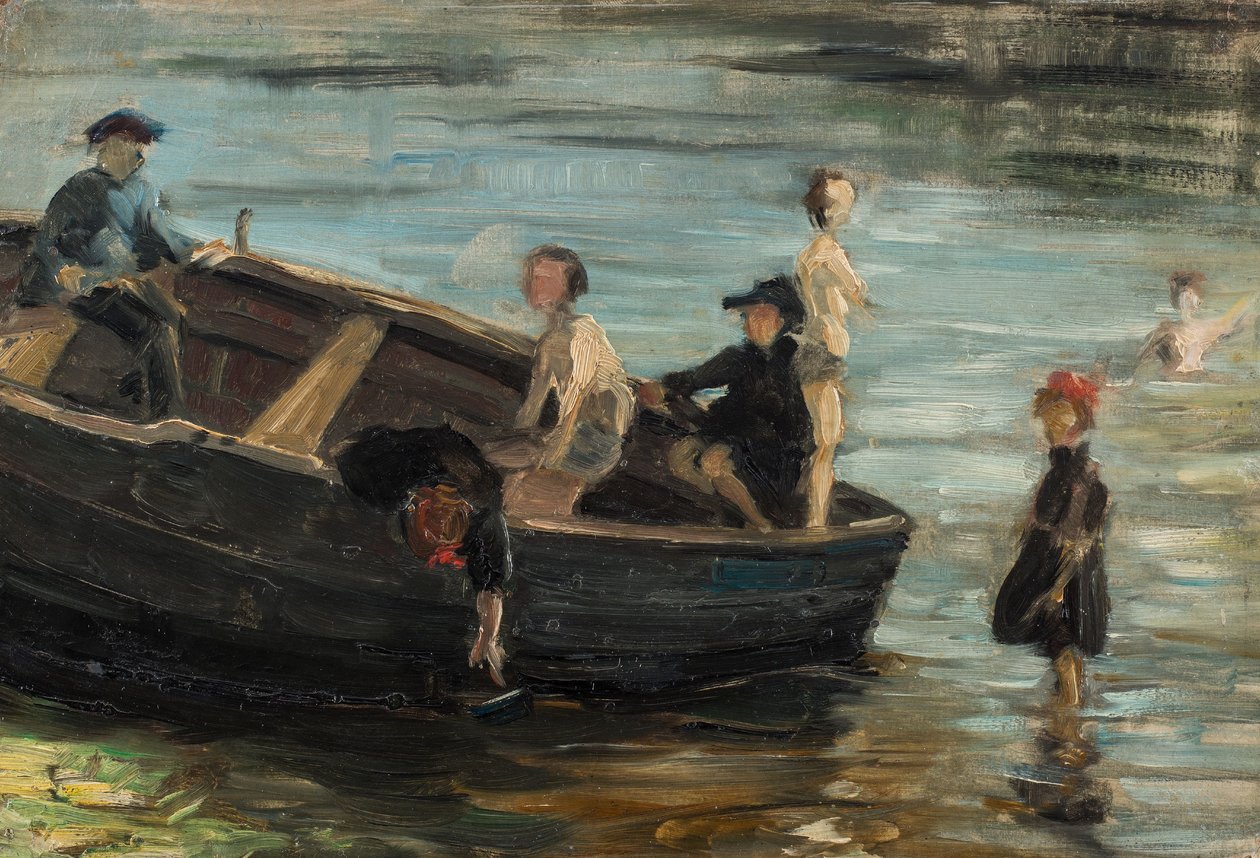Børn i en båd af Franz Marc