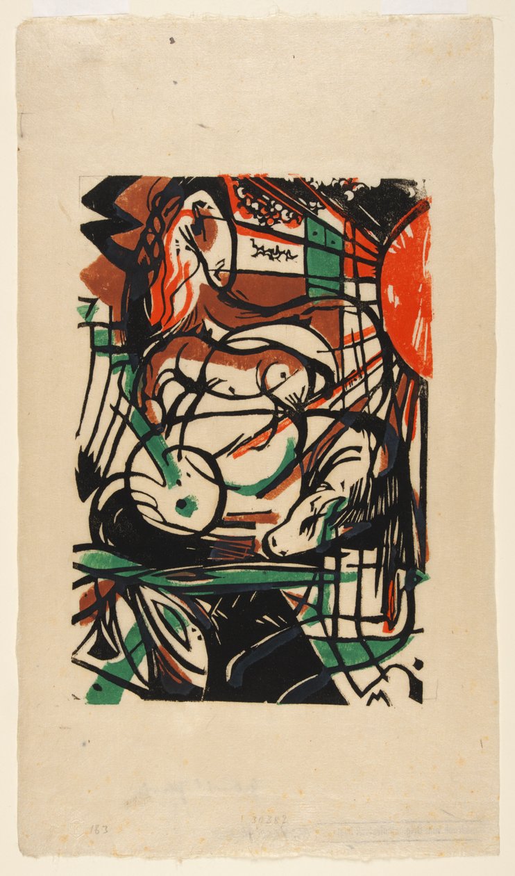 Erschaffung der Pferde af Franz Marc